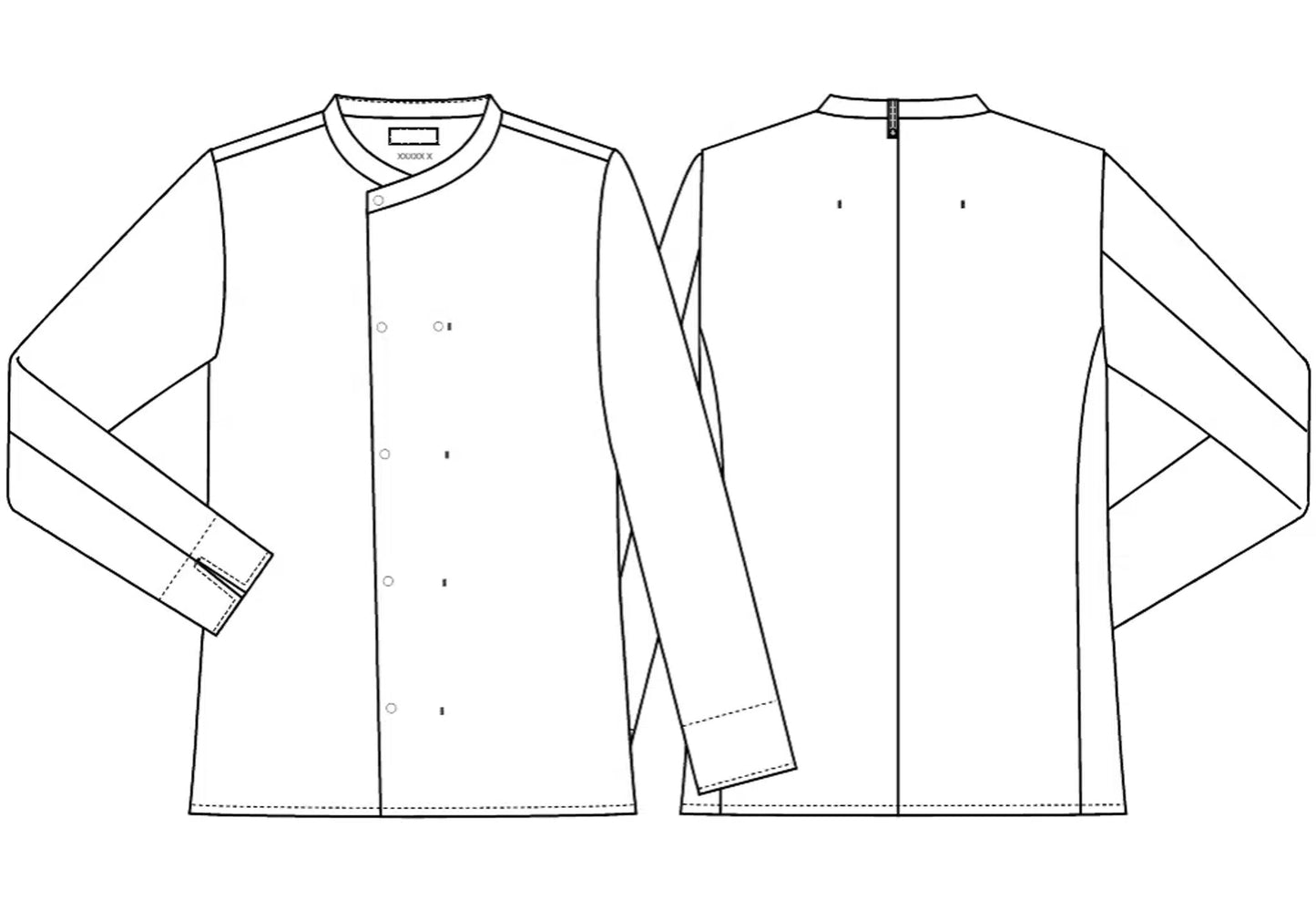 Tencel Chef L/sleeve Jacket 23691