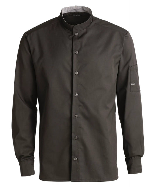 Kentaur chef jacket L/sleeve Black 25203