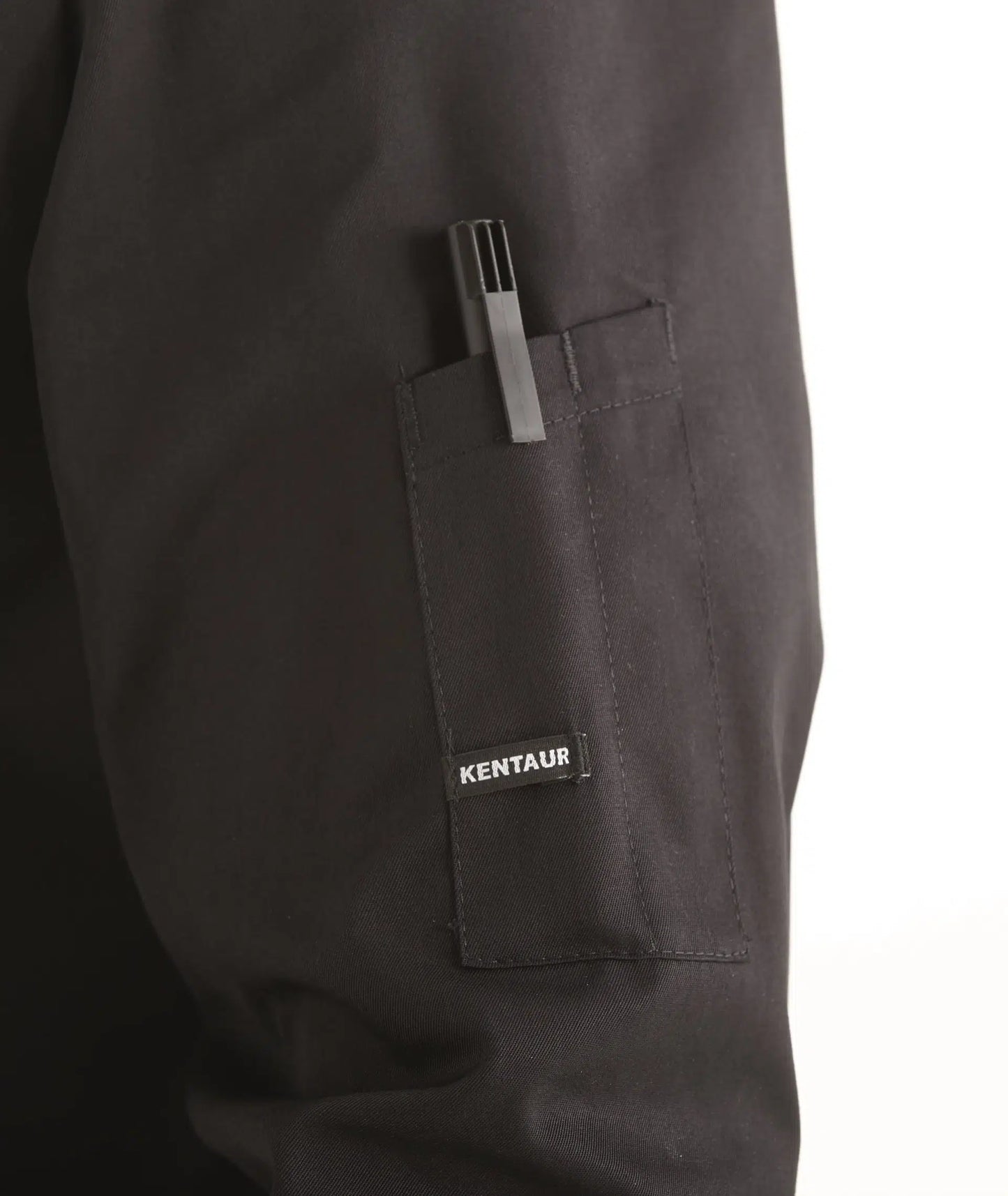 Kentaur chef jacket L/sleeve Black 25203