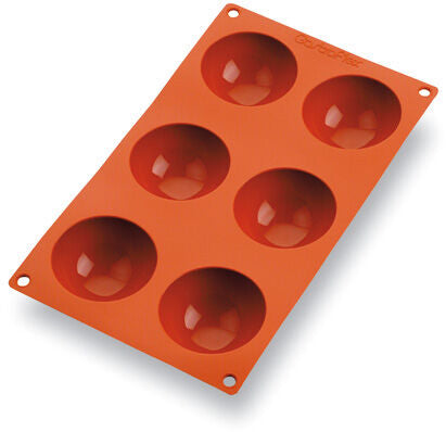 GASTROFLEX MOULD TRAY GN 1/3 325X176 6 HALF SPHERES 7 CM