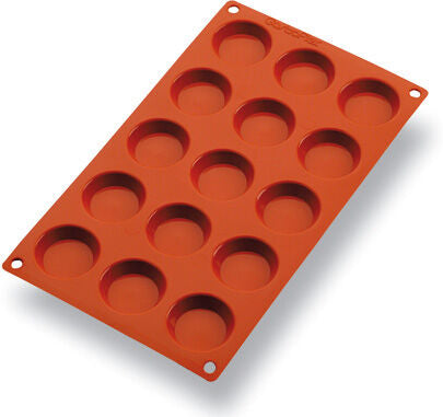 GASTROFLEX MOULD TRAY GN 1/3 325X176 15 TARTLETS 4.5 CM