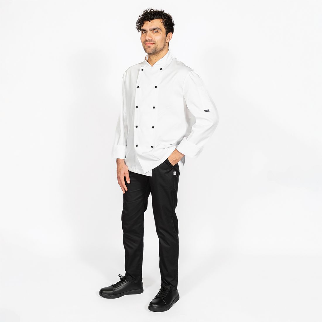 Chef Stud Button Jacket Long Sleeve