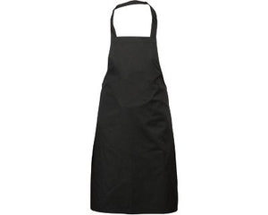 black bib apron