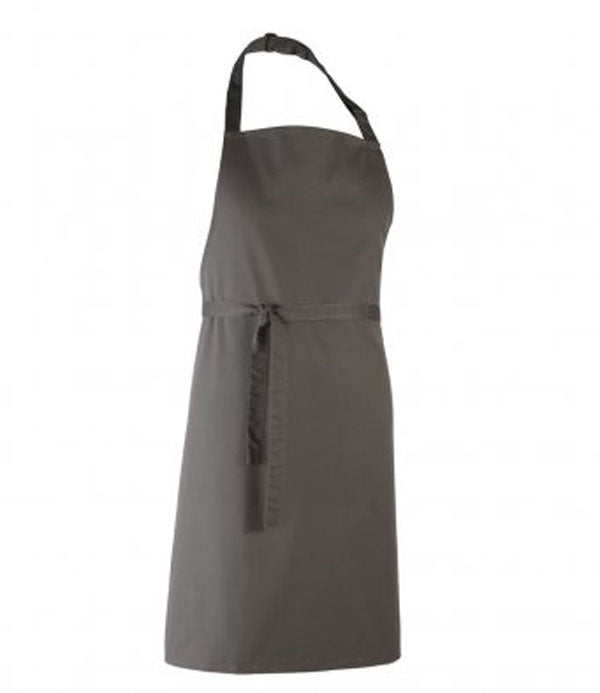 dark grey bib apron