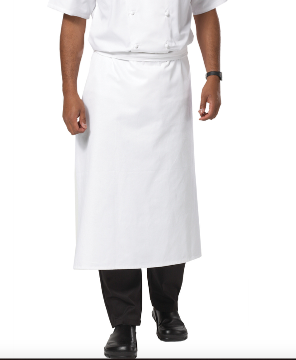 White Waist Apron Longer Length 915(L) x 915(W)mm