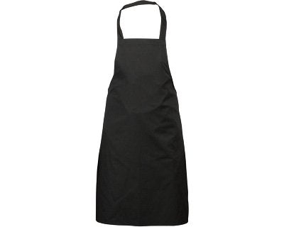 black bib apron