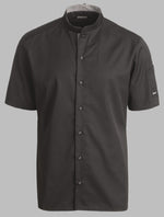 Load image into Gallery viewer, Black  Kentaur Chef Service Shirt Short Sleeve
