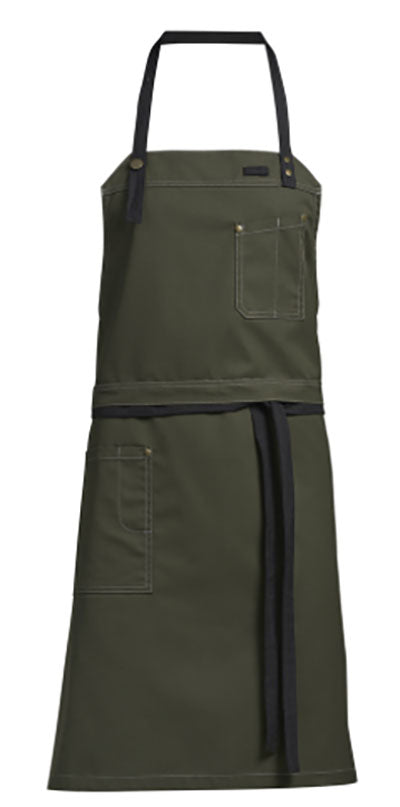 olive bib apron