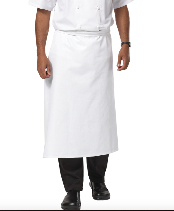 White Waist Apron Longer Length