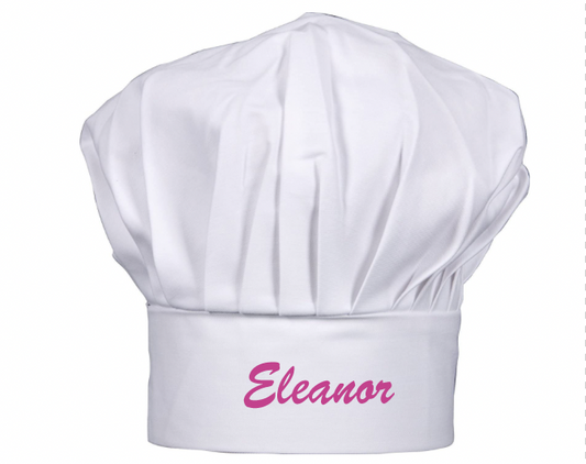 embroidered chefs hat