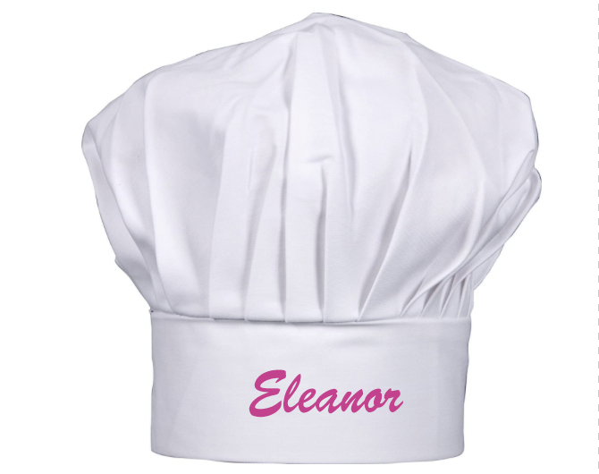 embroidered chefs hat