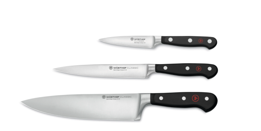 Wusthof Classic 3 Piece Knife Set 